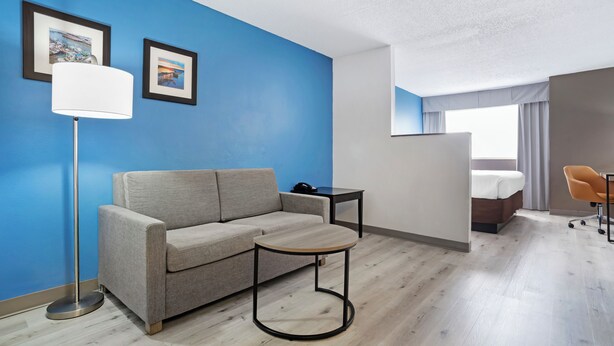 Standard Room, 1 King Bed Refined 2 Person Sofa Bed | 起居区 | 平板电视