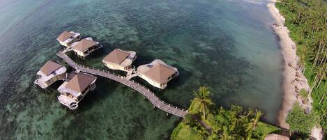 Bungalow, Overwater (Fale) | Bar mini, peti besi dalam bilik, seterika/papan seterika, Wi-fi