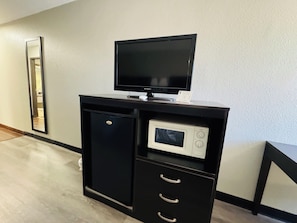 Desk, blackout curtains, iron/ironing board, free WiFi
