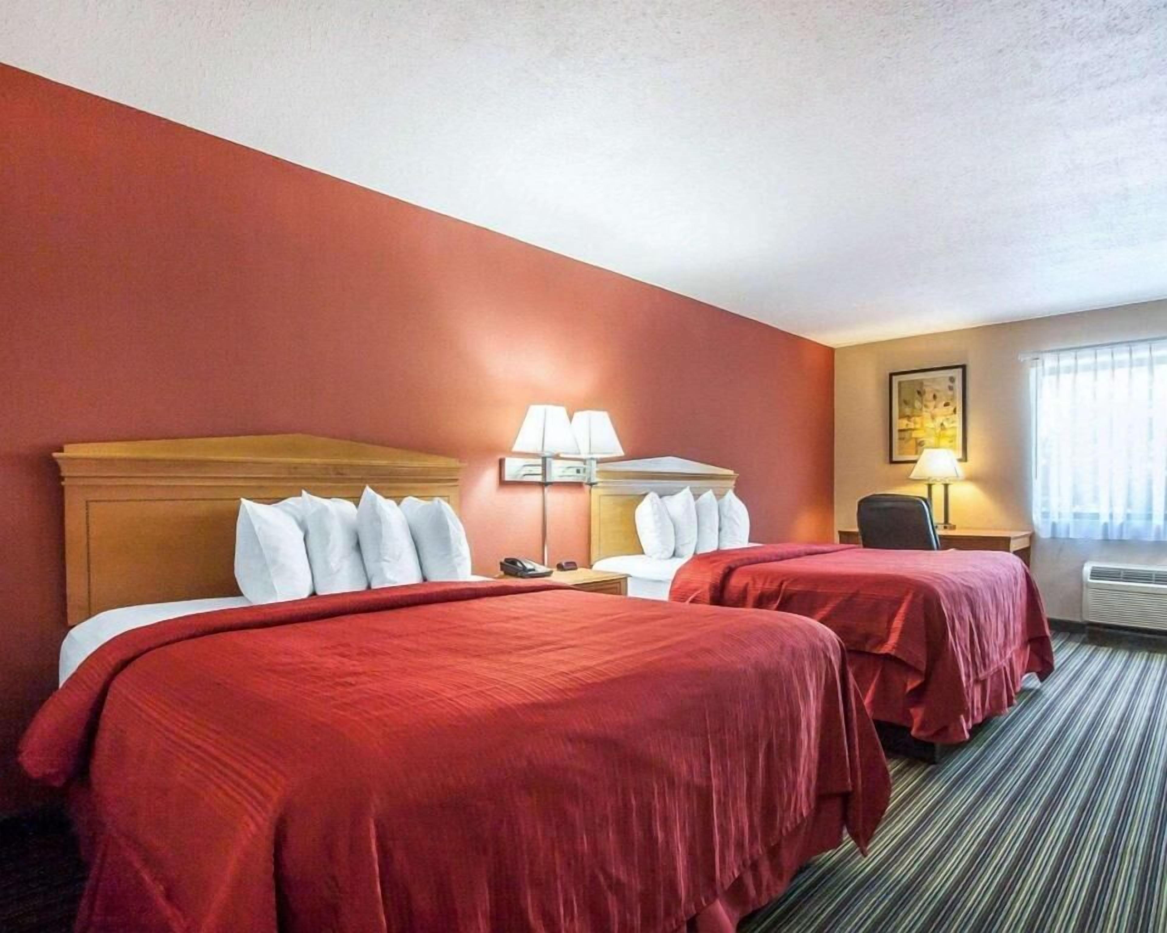 Desk, blackout drapes, iron/ironing board, free WiFi