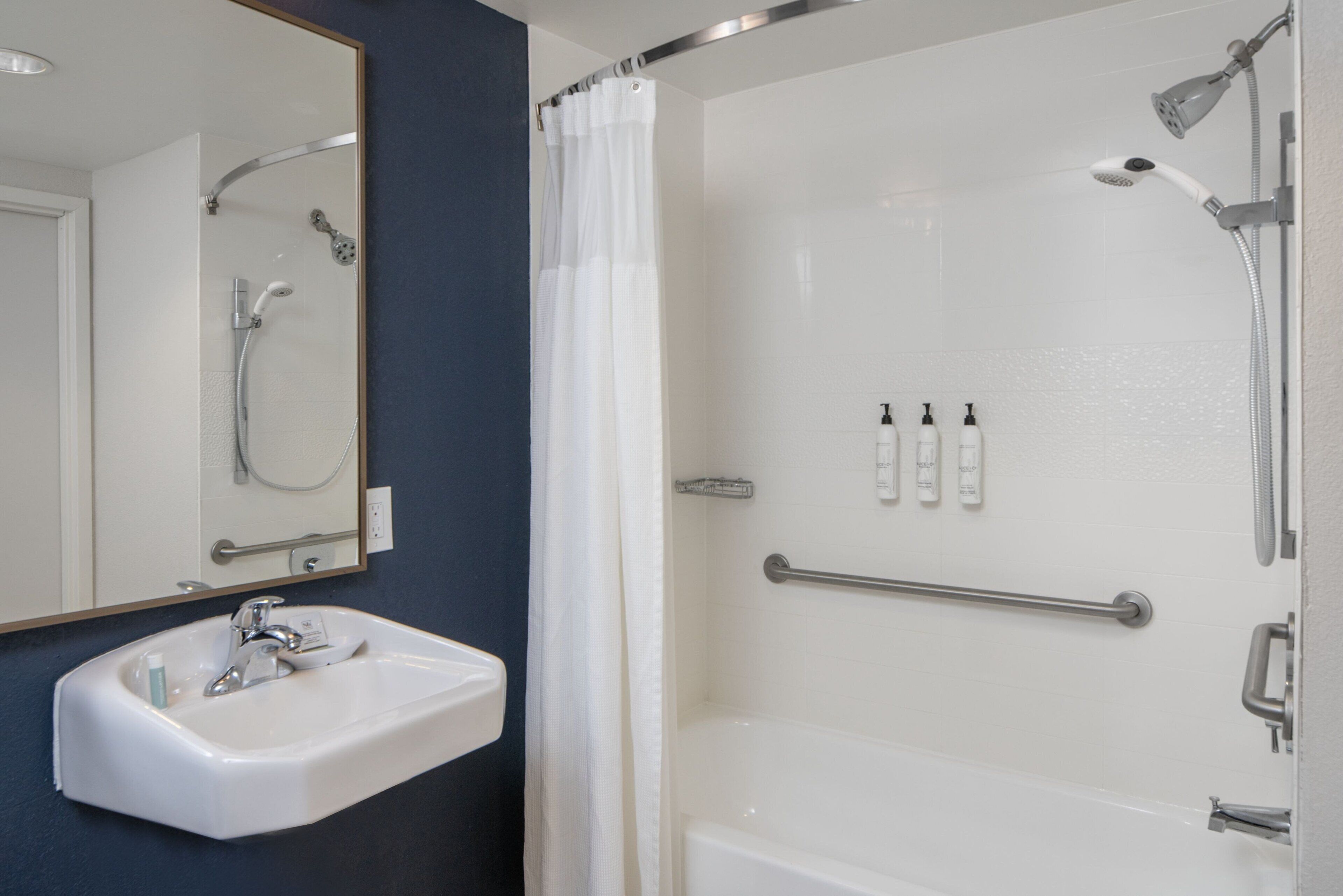 free toiletries, hair dryer, towels, soap