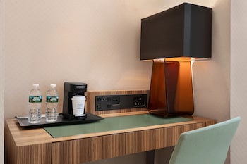 Down comforters, in-room safe, individually decorated at Night Hotel Broadway