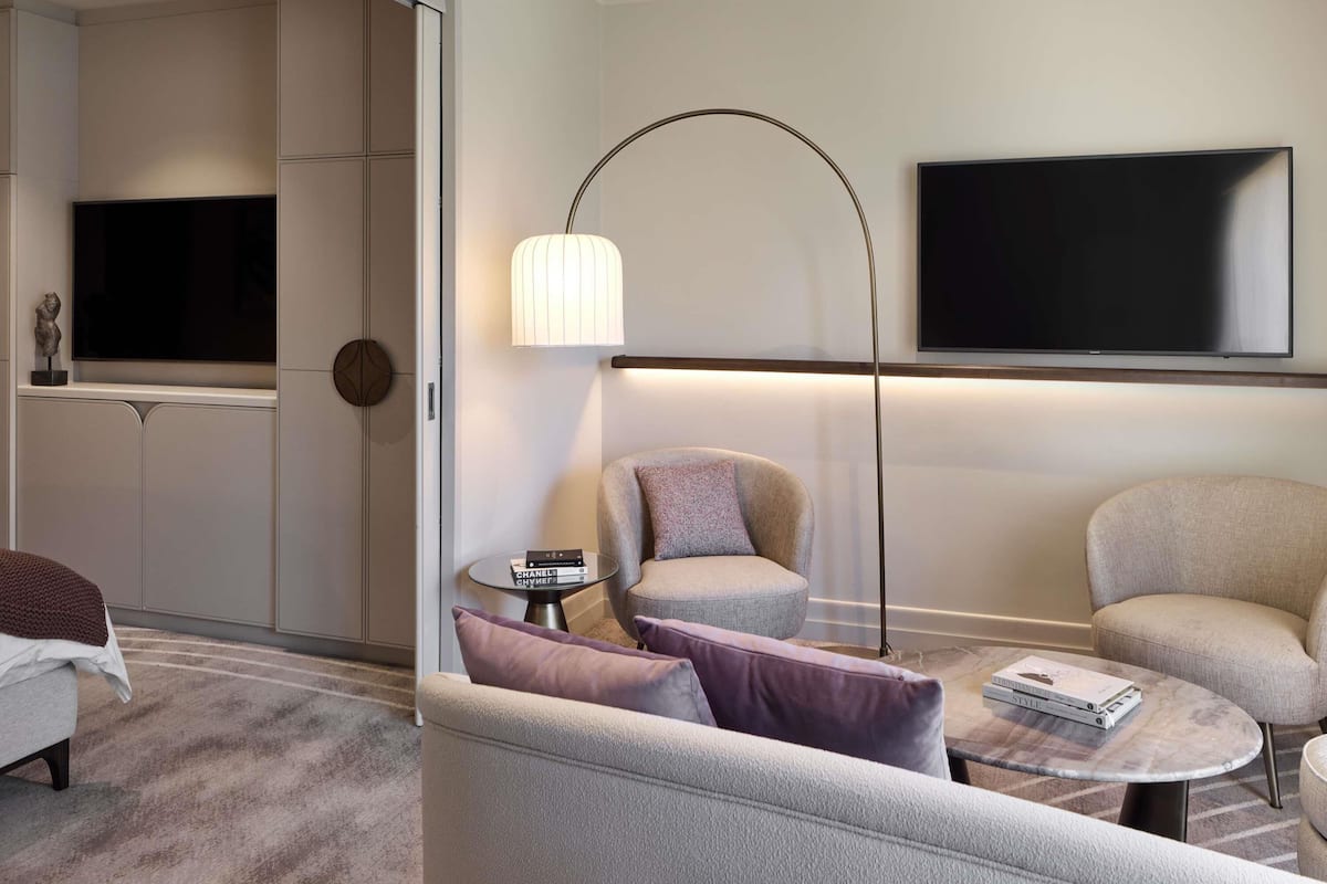 Junior-studiosuite (North Terrace) | 1 soveværelse, premium-sengetøj, senge med topmadrasser, minibar