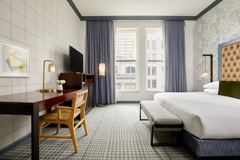 Frette Italian sheets, premium bedding, pillowtop beds, in-room safe at Kimpton Hotel Monaco Denver by IHG