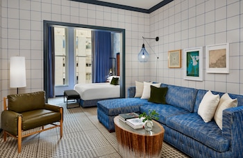Frette Italian sheets, premium bedding, pillowtop beds, in-room safe at Kimpton Hotel Monaco Denver, an IHG Hotel