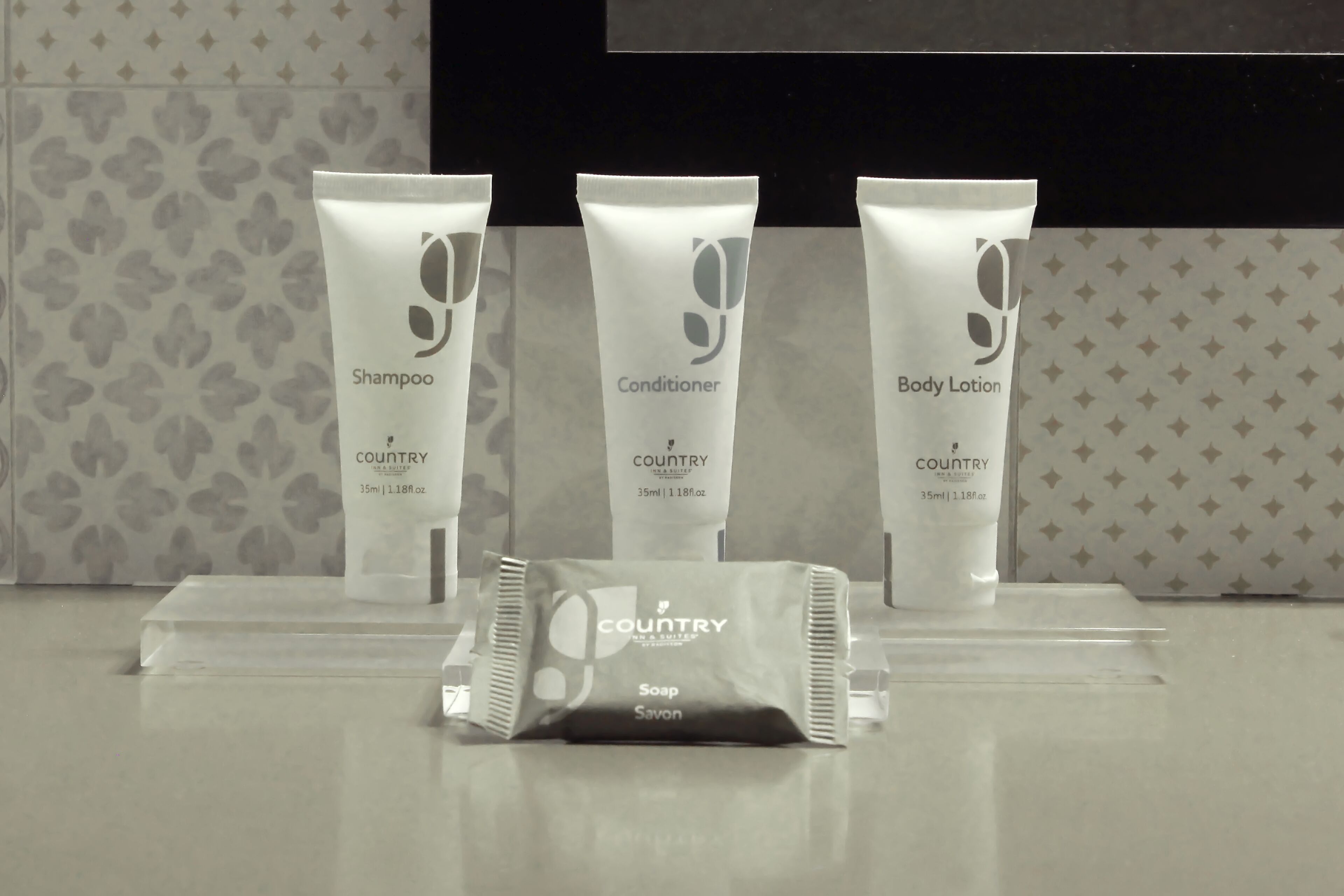 free toiletries, hair dryer, towels, soap