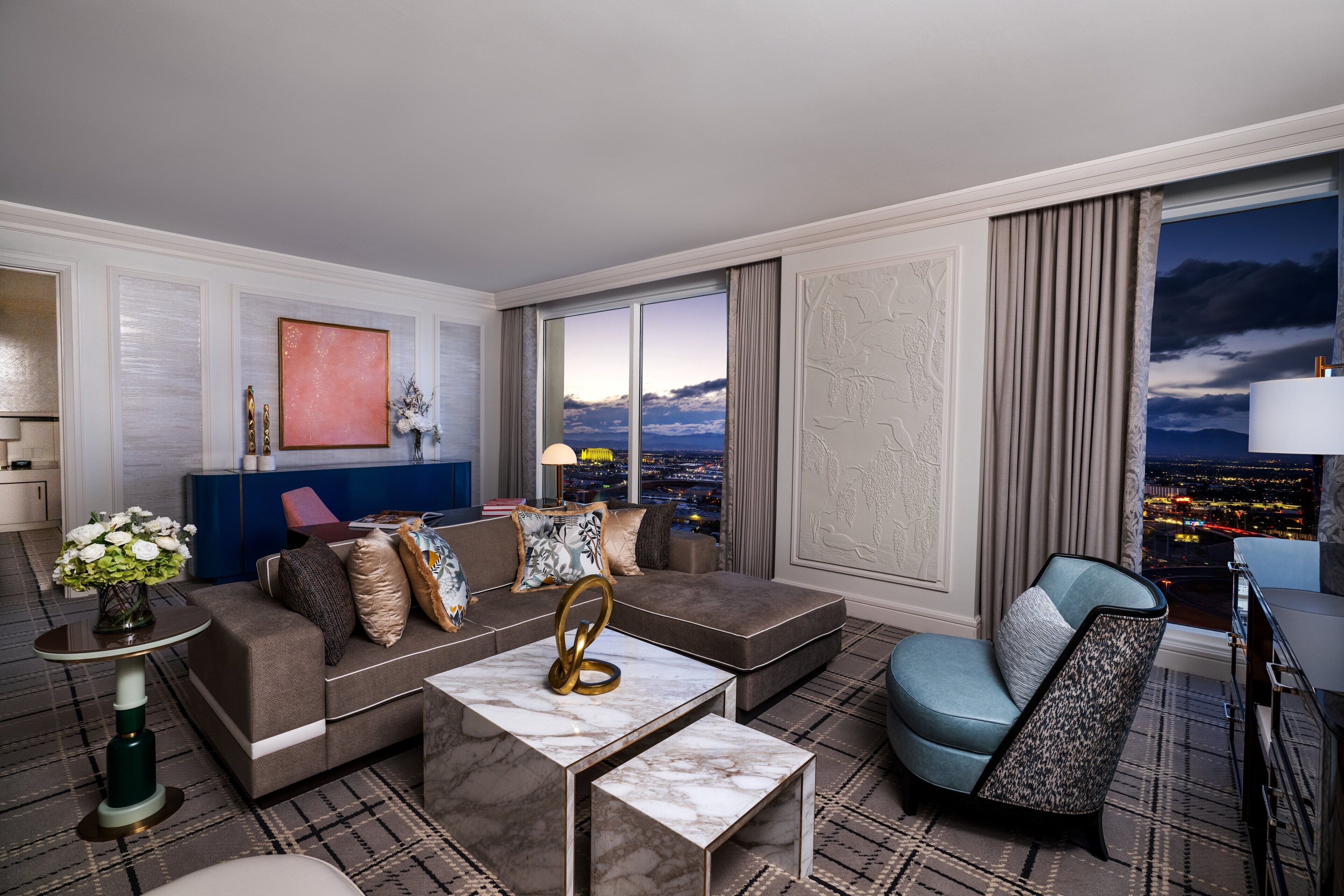 Two Bedroom Bellagio Suite | Premium bedding, pillowtop beds, minibar, in-room safe