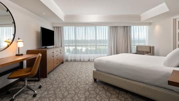 Suíte presidencial, 1 cama King, para não fumantes | 1 quarto, roupas de cama premium, cofres nos quartos, escrivaninha