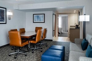 Suite, 1 King Bed, Non Smoking (Hospitality) | Living area | Flat-screen TV, pay movies - Embassy Suites by Hilton Portland Airport (Portland)