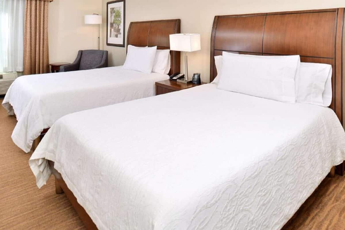 Hypo-allergenic bedding, in-room safe, desk, laptop workspace
