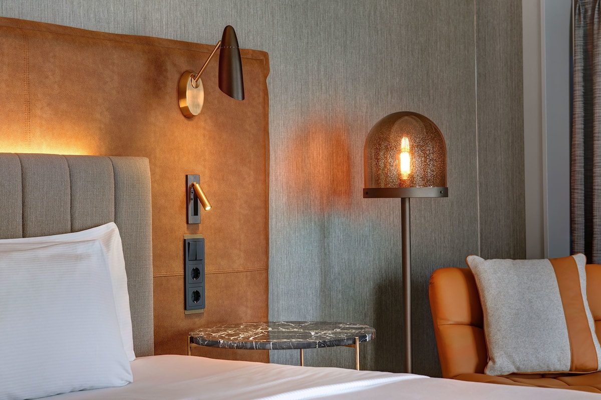 Ropa de cama de alta calidad, edredón y minibar