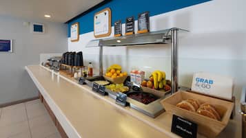 Free daily buffet breakfast