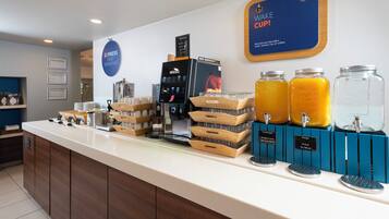 Free daily buffet breakfast
