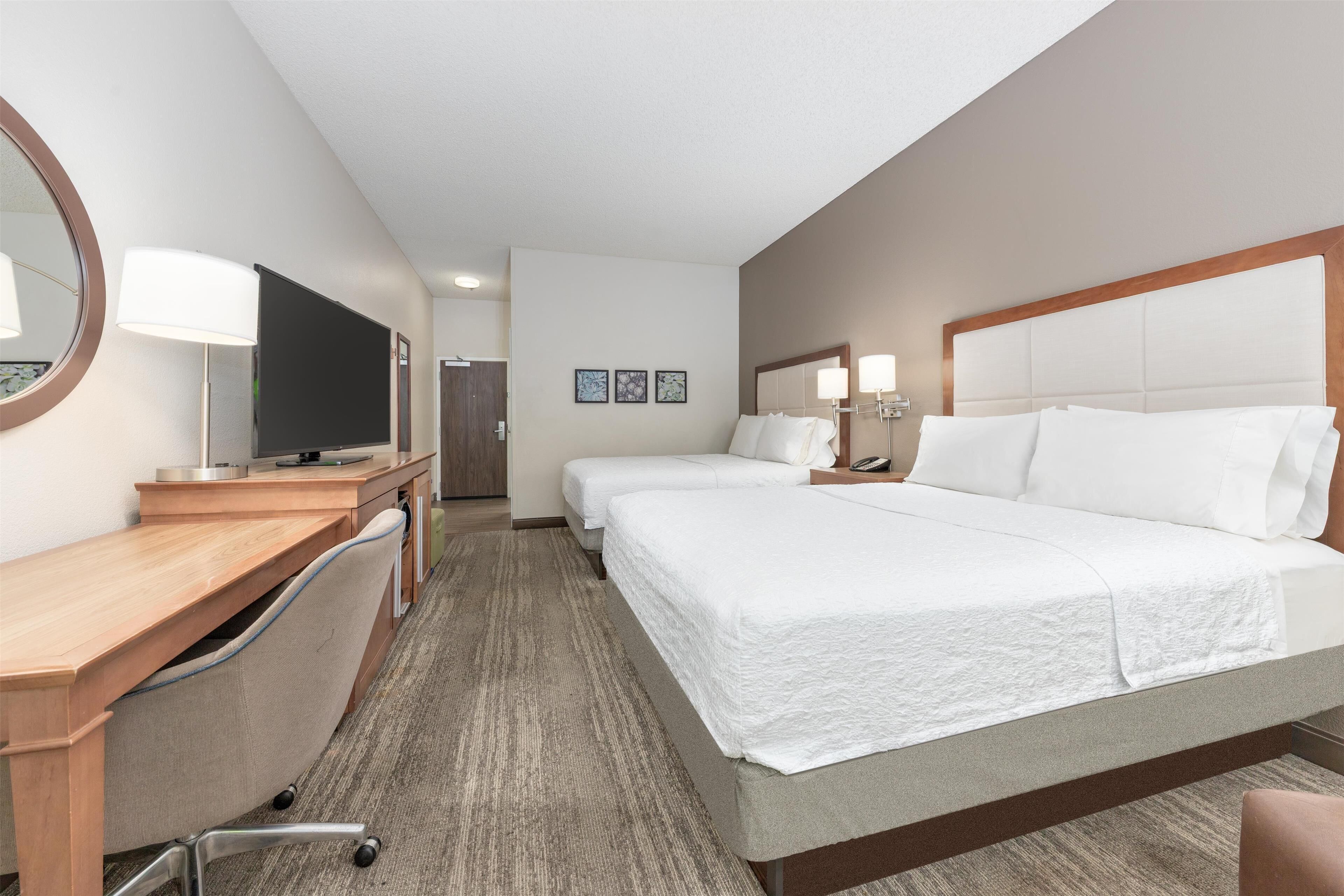 Room, 2 Queen Beds, Non Smoking | Premium bedding, iron/ironing board, free WiFi, bed sheets