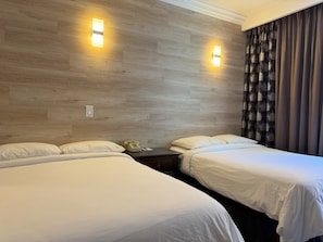 Standard Room, 2 Double Beds | Hypo-allergenic bedding, in-room safe, desk, blackout curtains