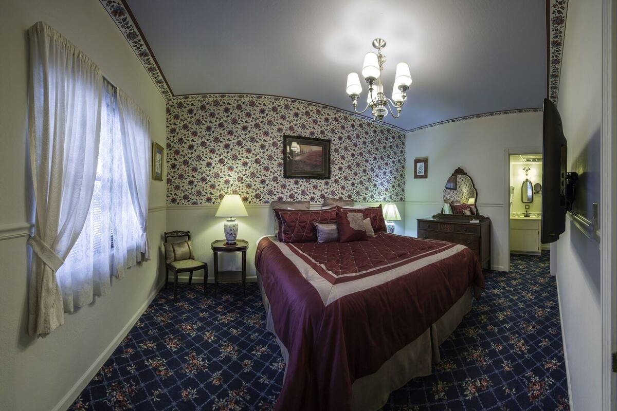 Premium bedding, pillow-top beds, desk, blackout curtains