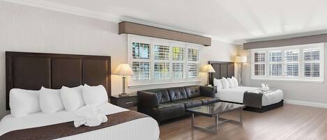 Rom – standard, 2 queensize-senger, tilgjengelighetstilpasset, ikke-røyk | Skrivebord, strykejern/-brett og barnesenger (inkludert)