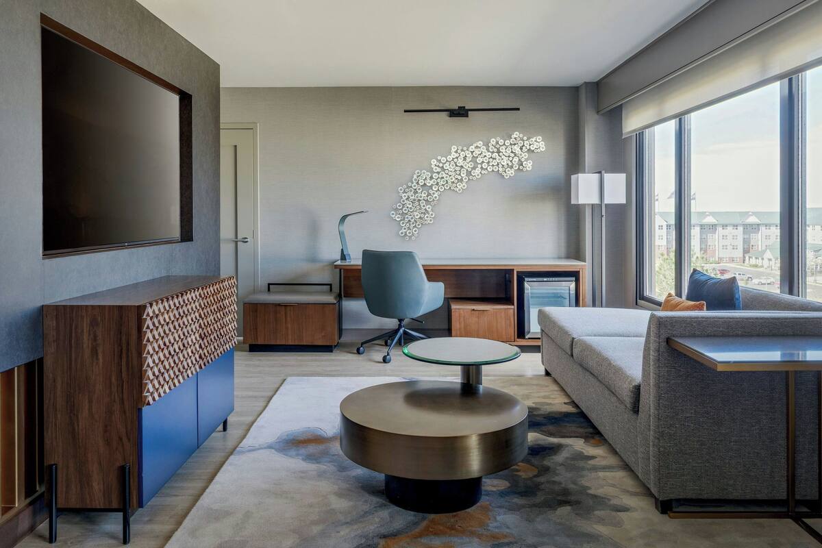 down duvets, desk, blackout curtains, iron/ironing board