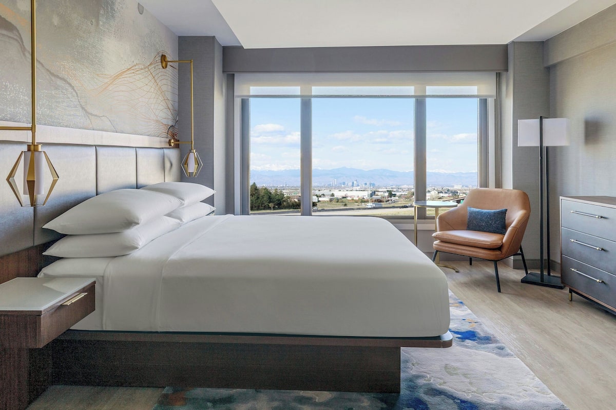 down duvets, desk, blackout curtains, iron/ironing board