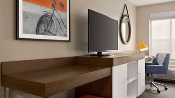 Standard room with two queen beds | In-room safe, blackout drapes, iron/ironing board