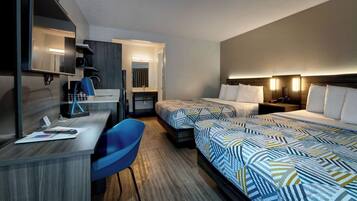 Memory foam beds, individually decorated, individually furnished, desk