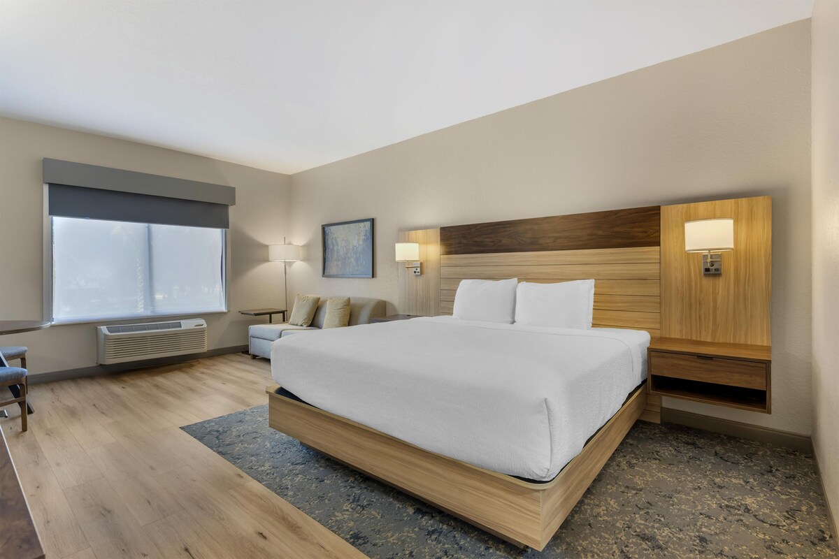 Standard Room, 1 King Bed, Non Smoking (with Sofabed) | Premium bedding, in-room safe, desk, laptop workspace
