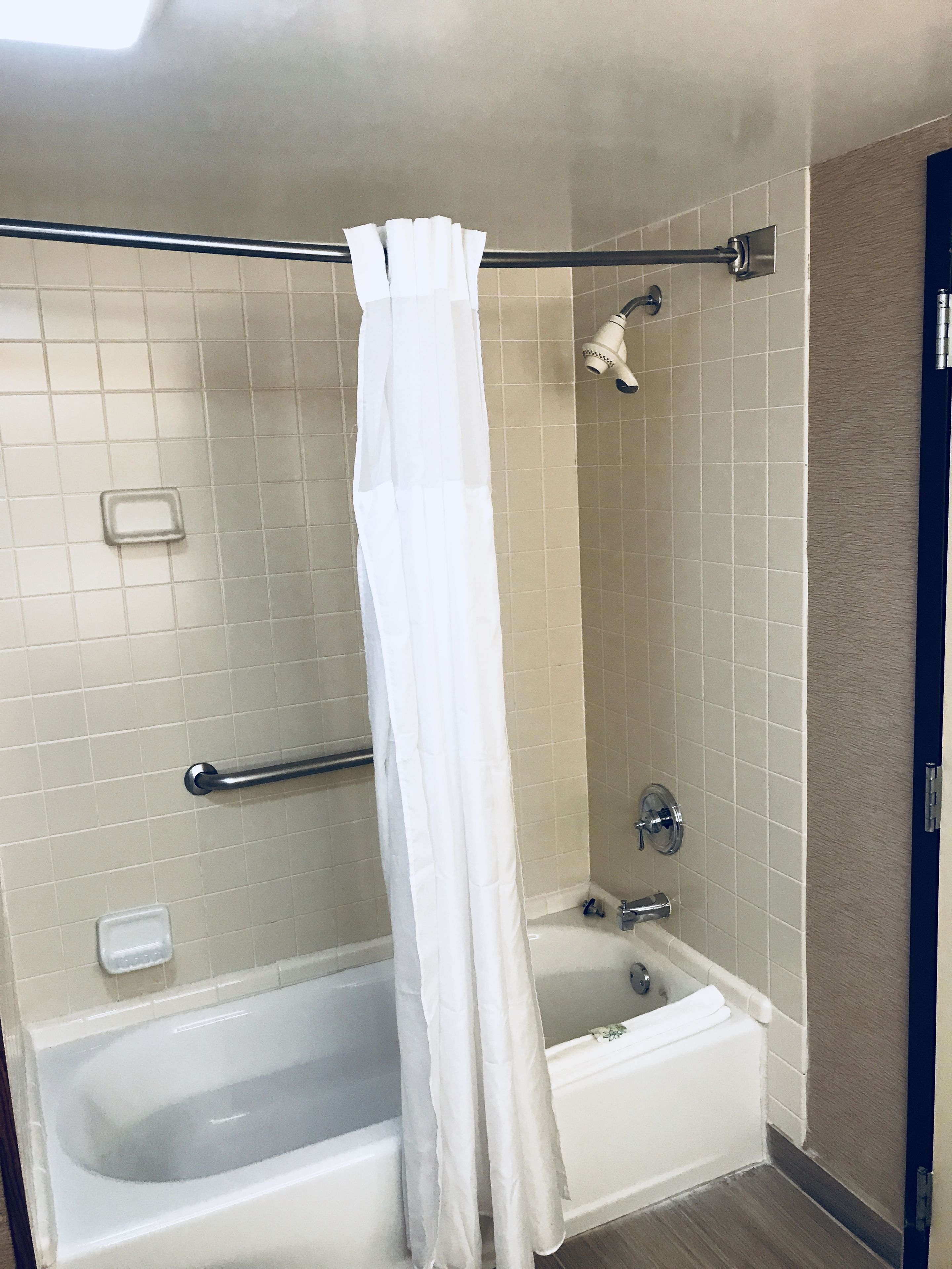 studio suite, 1 king bed, non smoking | bathroom shower