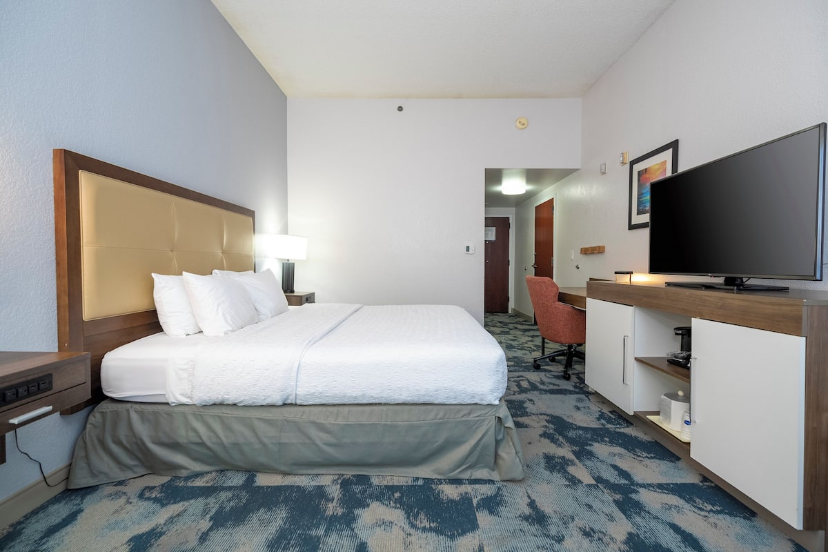 Room, 1 Queen Bed, Non Smoking | Desk, laptop workspace, iron/ironing board, free WiFi