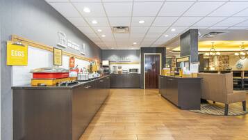 Free daily buffet breakfast