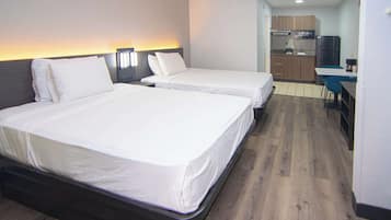 Iron/ironing board, free WiFi, bed sheets, alarm clocks