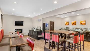 Free daily buffet breakfast