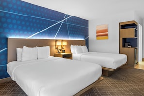 Standard Room, 2 Queen Beds, Non Smoking | Egyptian cotton sheets, premium bedding, pillowtop beds, desk