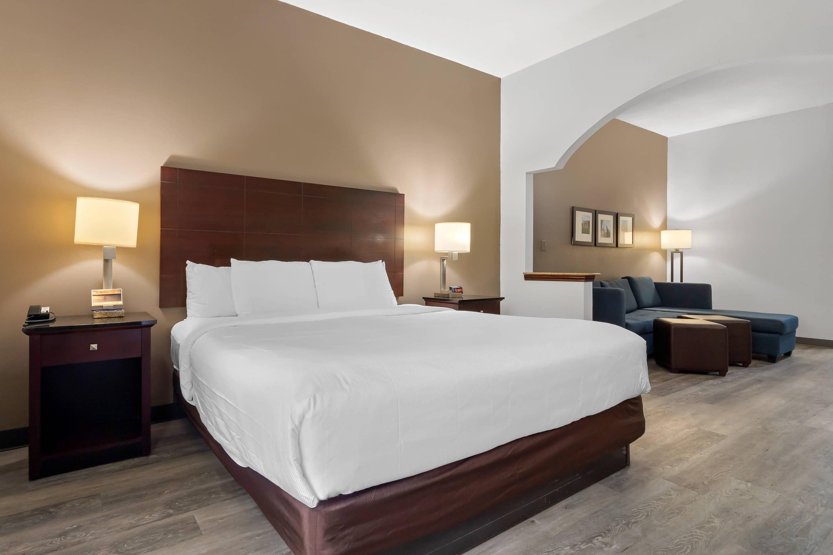 desk, blackout curtains, iron/ironing board, free wifi