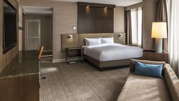 Premium bedding, pillow-top beds, in-room safe, desk