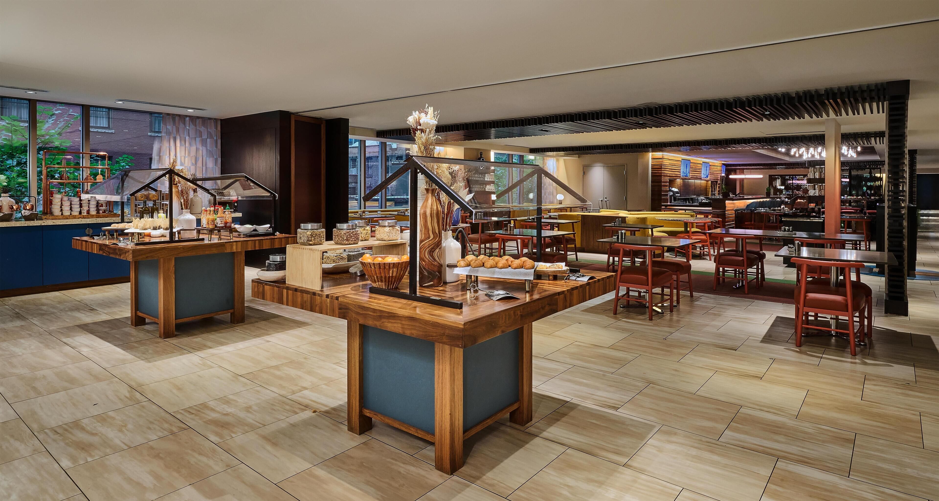 Daily cooked-to-order breakfast for a fee