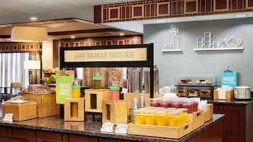 Free daily buffet breakfast