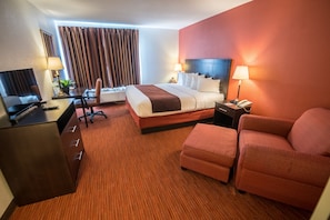 Standard Room, 1 King Bed | Desk, blackout curtains, iron/ironing board, free WiFi