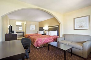 Double Room, 2 Double Beds | Desk, iron/ironing board, free WiFi, bed sheets - Days Inn by Wyndham Hammond (Hammond)