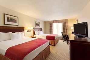 Room, 2 Queen Beds, Non Smoking | 1 bedroom, premium bedding, desk, iron/ironing board - Country Inn & Suites by Radisson, Nevada, MO (Nevada)