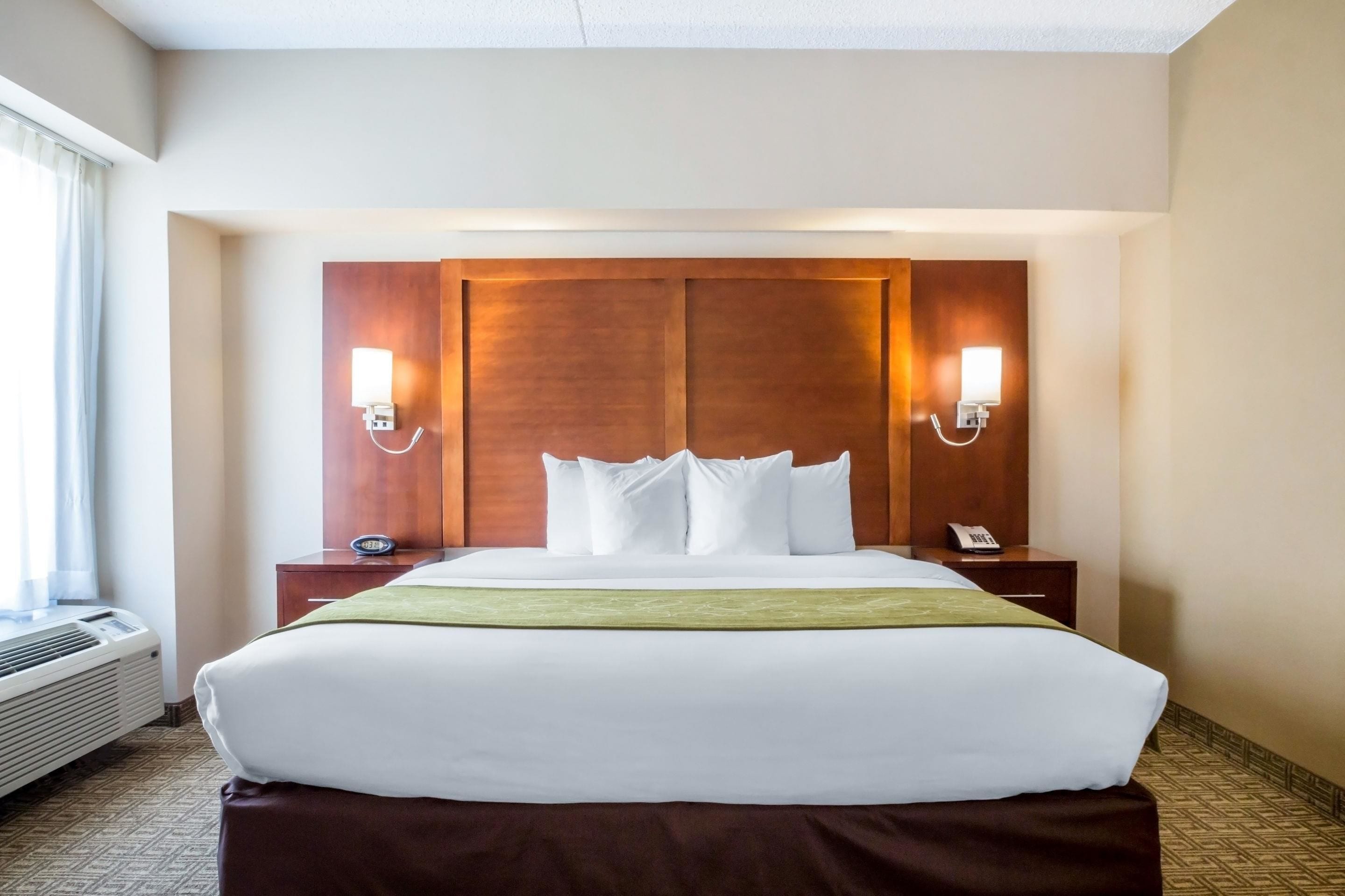 suite, 1 king bed, non smoking | 1 bedroom, hypo-allergenic bedding, desk, laptop workspace