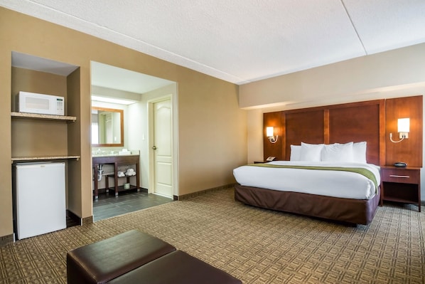 Chambre, 1 très grand lit et 1 canapé-lit, non-fumeur, en angle