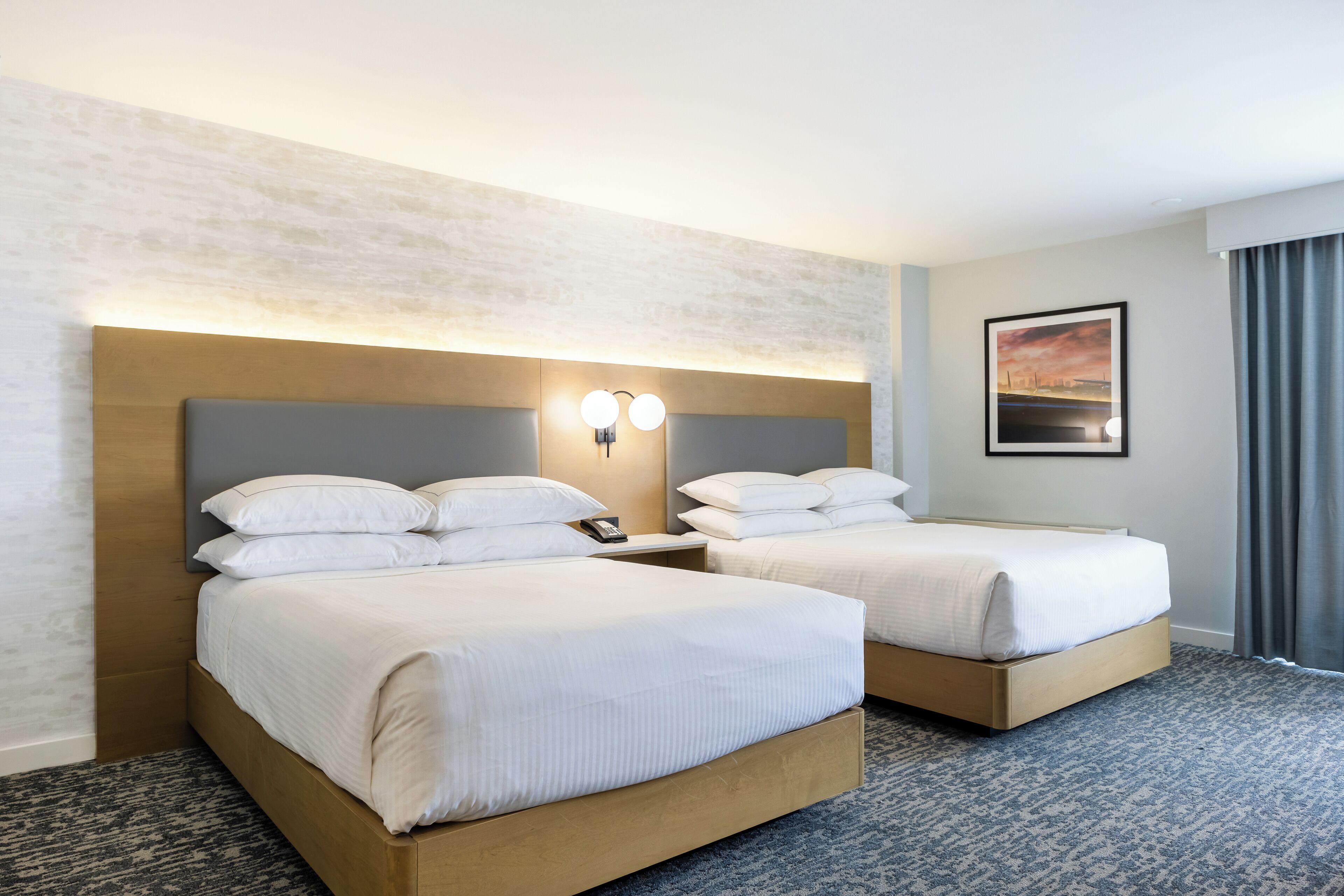 Hypo-allergenic bedding available, in-room safe, desk, blackout drapes