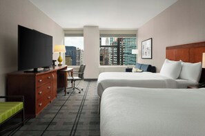 Premium bedding, pillowtop beds, in-room safe, desk