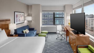 Premium bedding, pillowtop beds, in-room safe, desk