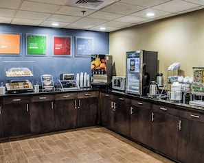 Free daily buffet breakfast