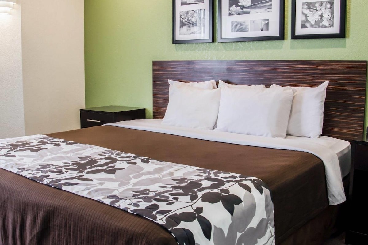 Standard Room, 1 King Bed, Non Smoking | Desk, blackout drapes, iron/ironing board, cribs (free)