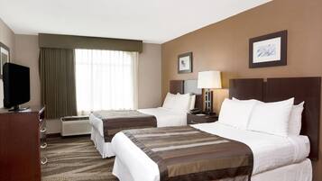 Desk, blackout drapes, iron/ironing board, free WiFi