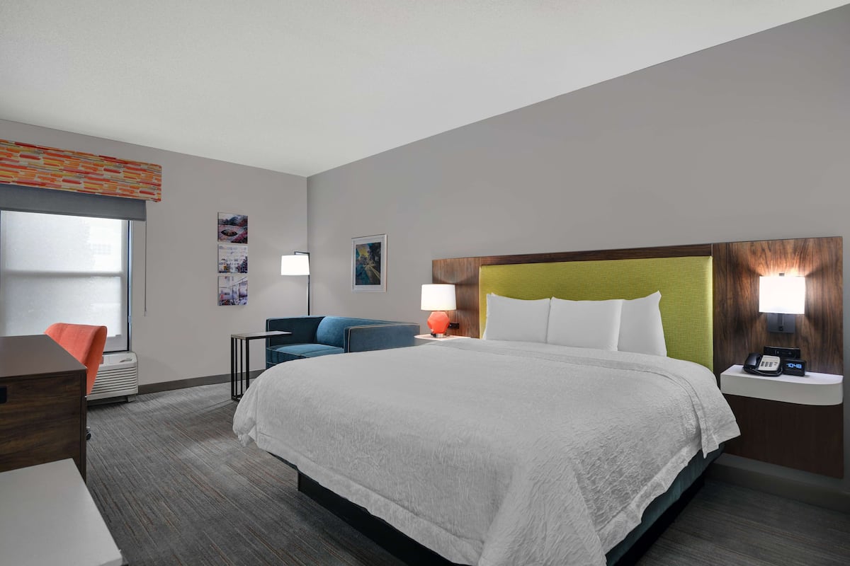 In-room safe, desk, laptop workspace, blackout drapes