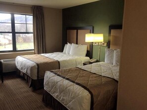 Room, 2 Queen Beds, Non Smoking, Kitchen | Desk, iron/ironing board, free WiFi, bed sheets