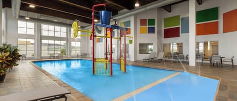 Indoor pool, open 7:00 AM to 11:00 PM, sun loungers